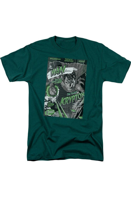 Gildan Superman The Man From Krypton T-Shirt Green XXXL 2