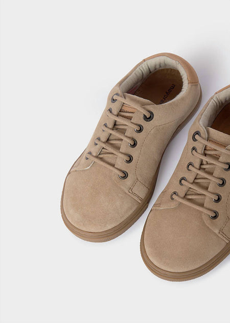 Mayoral Kid's Suede Sneaker II Beige US 13 3