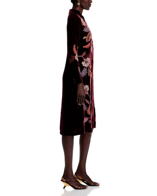 Robe Chemise en Velours Johnny Was Gineva Multi XSmall 4