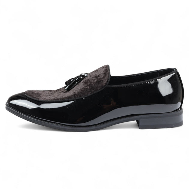 Infinity Men's Tassel Loafers Black EU 40 2