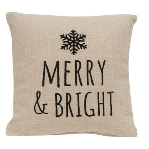 Hivvago Merry & Bright Throw Pillow Natural 2