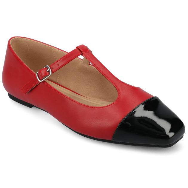 Journee Collection Theah Flats Red US 12 2