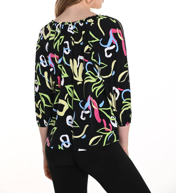Frank Lyman 256190 Top Black/Multi US 12 3