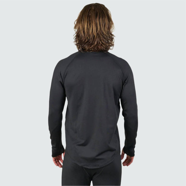 BlackStrap Sous-vêtement technique à manches longues col rond Summit Homme Gris Large 3