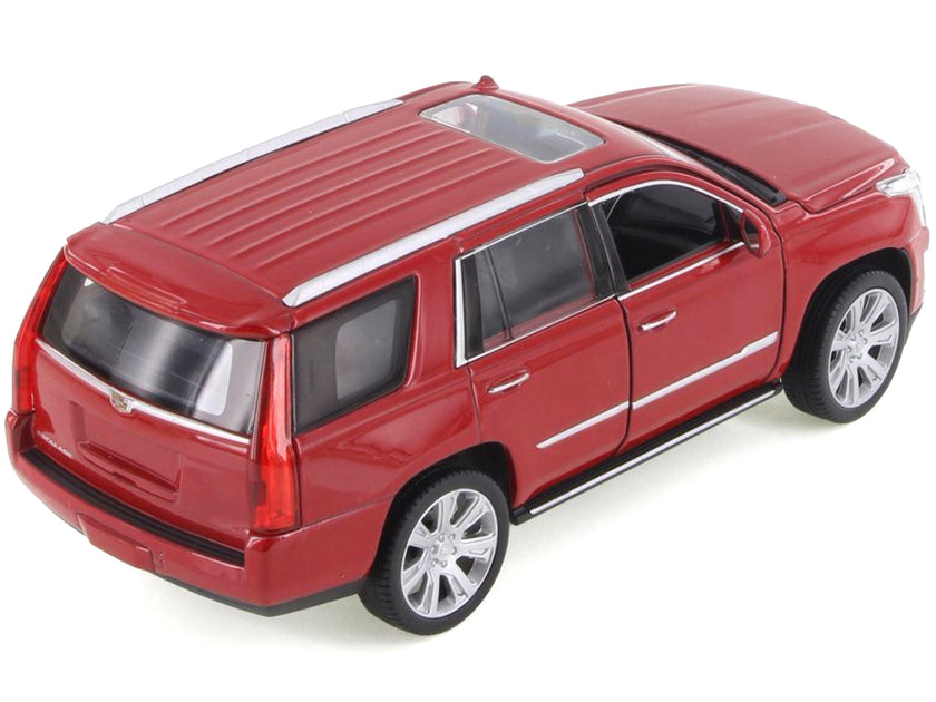 Welly 2017 Cadillac Escalade Red Metallic 1/24 Diecast Model Car 4