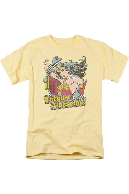 Gildan DC Comics Totally Awesome T-Shirt Yellow Large 2