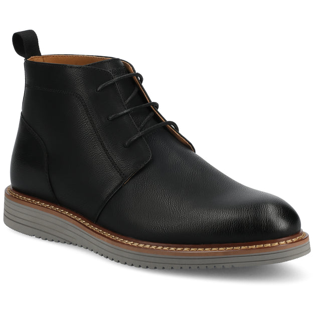 Vance Co. Stratton Plain Toe Chukka Boot Black US 10.5 2
