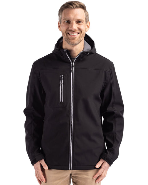 Clique Telemark Eco Stretch Softshell Full Zip Hooded Jacket Blue XL 2