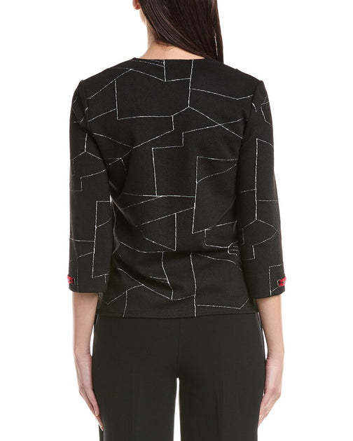 Joseph Ribkoff Top Black/White US 8 3