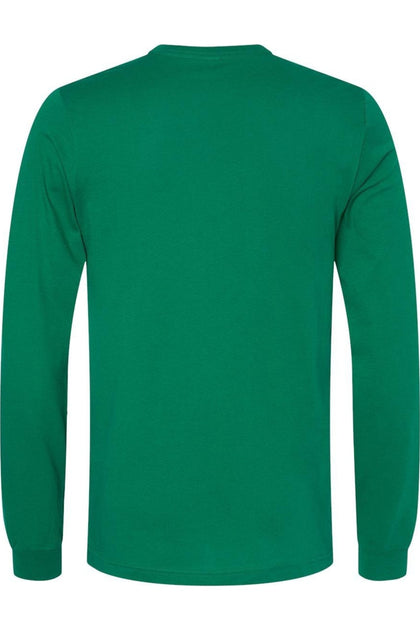 BELLA + CANVAS Unisex Jersey Long Sleeve Tee Green Medium 3