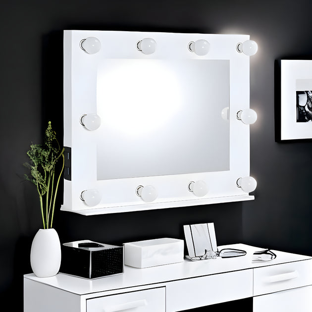 Hivvago 26 Inch Accent Mirror White 3