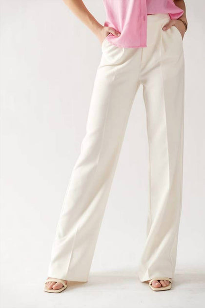Urban Daizy Wide Leg Slacks White Medium 3