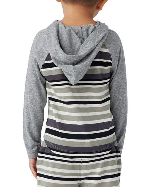Sol Angeles Stripe Pullover Hoodie Grey US 2T 3