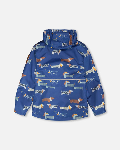Deux par Deux 3-in-1 Outerwear Set Blue Dog Print US 7 4