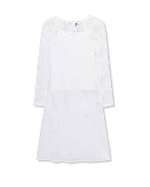 Truce Maxi Knit Top White Medium 3