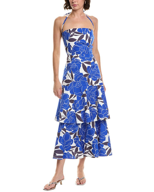Milly Camellia Floral Poplin Dress Multi US 6 2