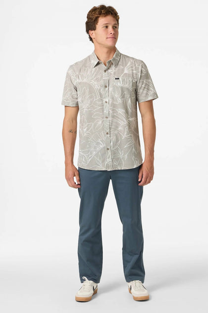 O'Neill Trvlr Traverse Short Sleeve Shirt Grey 3X 4