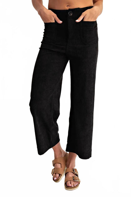 eesome Corduroy Patch Pocket Pant Black Large 2
