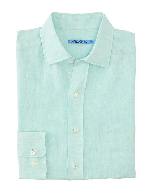 J.McLaughlin Gramercy Woven Shirt Blue Small 2