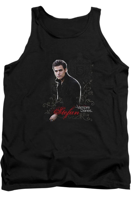 Gildan Vampire Diaries Stefan Adult Tank Top Noir Medium 2