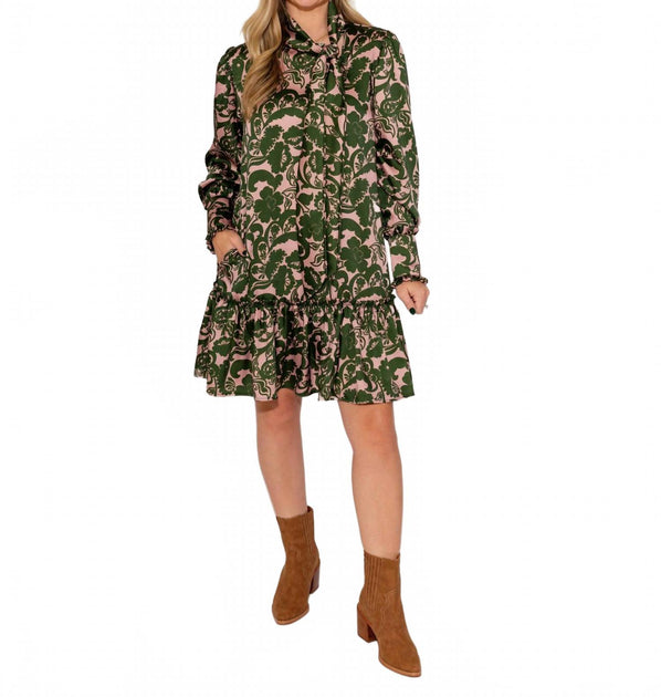 Ivy Jane Robe Col Noeud Vert Small 3