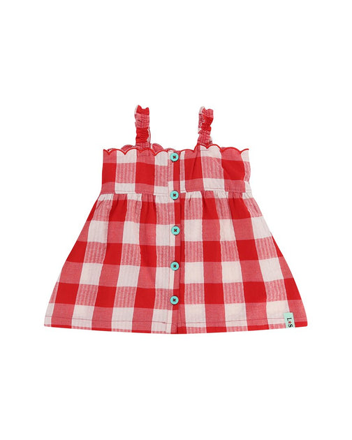 Lilly and Sid 2pc Short Set Red Gingham 0-3 Months 3