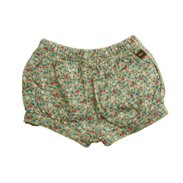 Tea Fille Short Gris à Motifs Floraux Vert 6-12 Mois 3