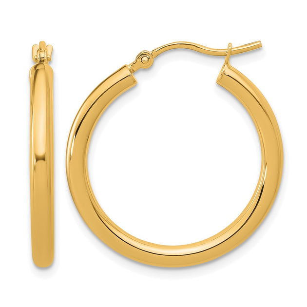 Diamond2Deal Tube Hoop Earrings Silver 7