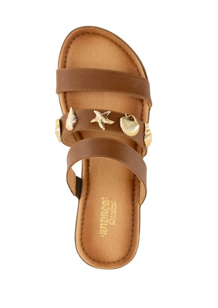 Andrea Women Sandal Brown US 8 4