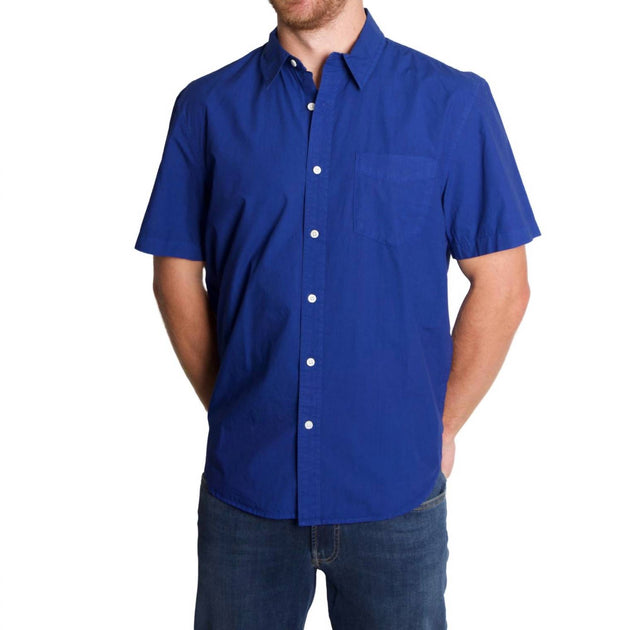 Alex Mill Mill Shirt Kurzarm Blau Small 2