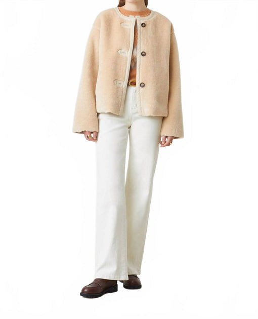 Suncoo Kunstfell Kurzmantel Beige Medium 2