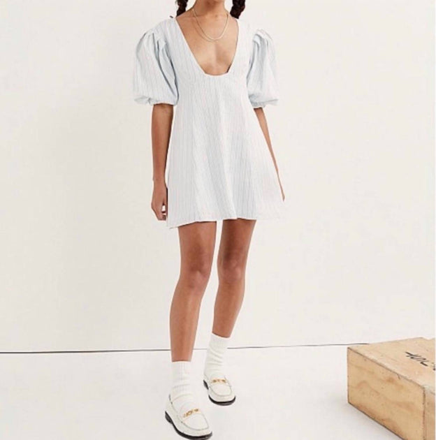 for Love & Lemons Women's Leslie Dress In Blue White | ShopSimon for Love & Lemons Women's Leslie Dress In Blue White | ShopSimon