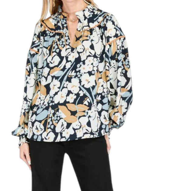 Jade Trimmed Top Beige Medium 2
