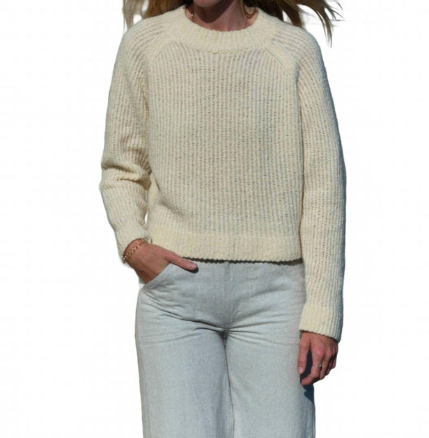 Mollusk Teddy Crewneck Sweater Green Large 2