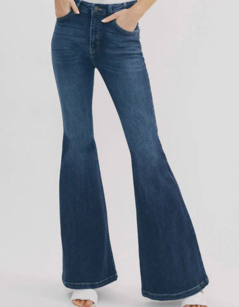 KanCan Arizona High Rise Flare Jeans Blue 24 2