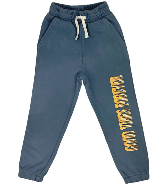 Tiny Whales Good Vibes Forever Sweatpants Blue 12-18 Months 2