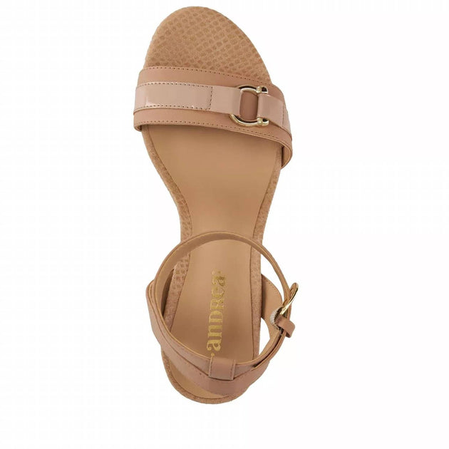 Andrea Women's Ankle Closure Sandals Beige US 6 4