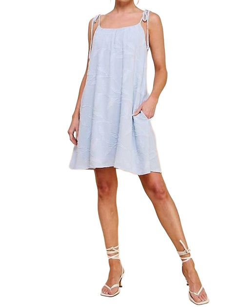 ALLIE ROSE Laguna Cami Robe Bleu Large 3
