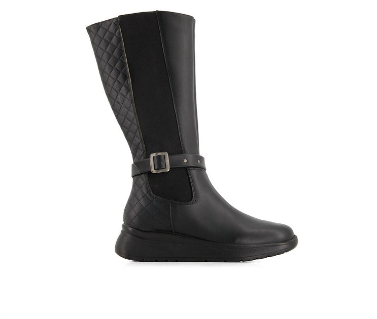 Andrea Leather Tall Riding Boots Black US 8 5