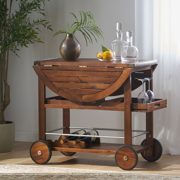 Christopher Knight Home Tillary Bar Cart Brown 4
