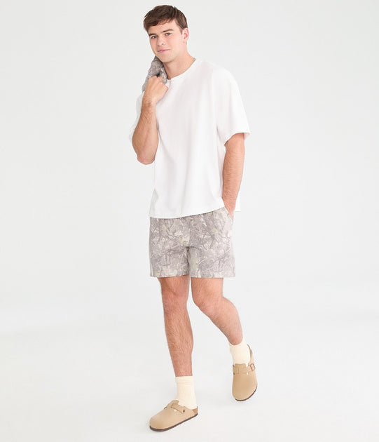 Aeropostale Cloud Soft Fleece Shorts Forest Camo Green XSmall 3