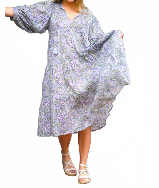 Dolma Isla Midi Dress Purple Medium 5