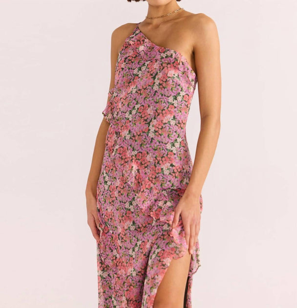MINKPINK Amelia Floral Ruffle Maxi Dress Multi Small 3