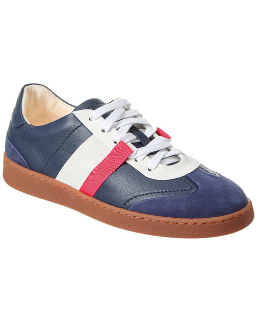 Salvatore Ferragamo Ferragamo Garda Low Leather Sneaker | ShopSimon