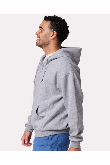 JERZEES Rugged Full-Zip Hooded Sweatshirt Grey XL 3