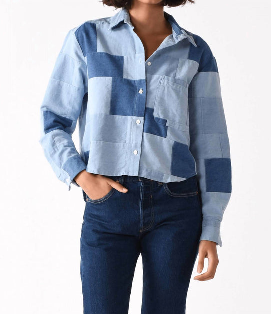 CISSA Belle Patchwork Denim Shirt Multi XSmall 2