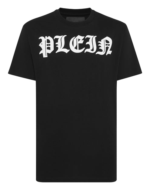 Philipp Plein Round Neck T-Shirt Gothic Plein Blue Large 2