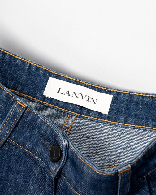Lanvin Darted Denim Pants Blue EU 38 4