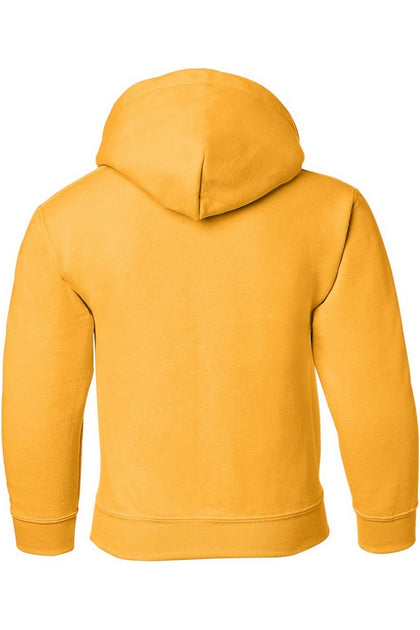 Gildan Heavy Blend Childrens Unisex Hooded Sweatshirt Yellow Small 3