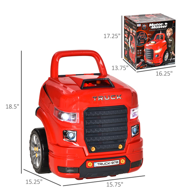 Hivvago Toddler Mechanic Toy Set Red 4